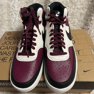 New in box Nike Court Vision Next Nature Mid Dark Beetroot Size 10.